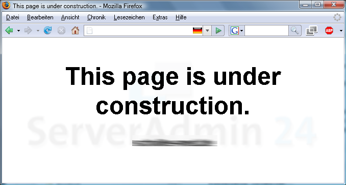 gehackte Seite under construction gehackte Seite under construction