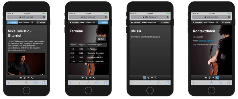 Design unserer Web-App zum Nachbauen