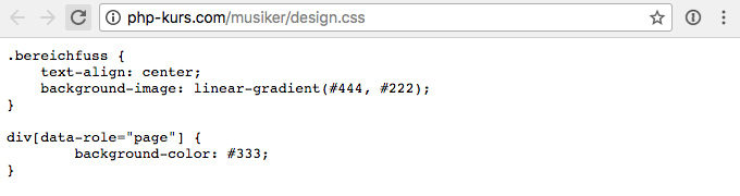 CSS-Datei im Cache aktualisieren!
