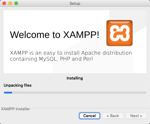 nun werden alle XAMPP-Dateien entpackt und installiert